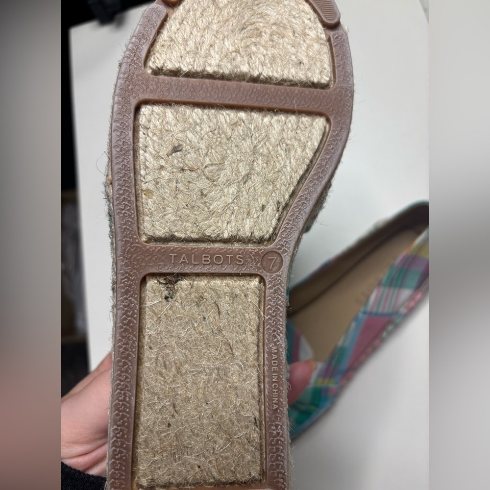 Talbots Izzy Knot Patchwork Espadrilles Size 7 Ma… - image 2